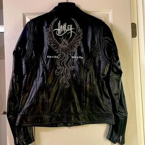 Like new Harley Davidson leather riding jacket